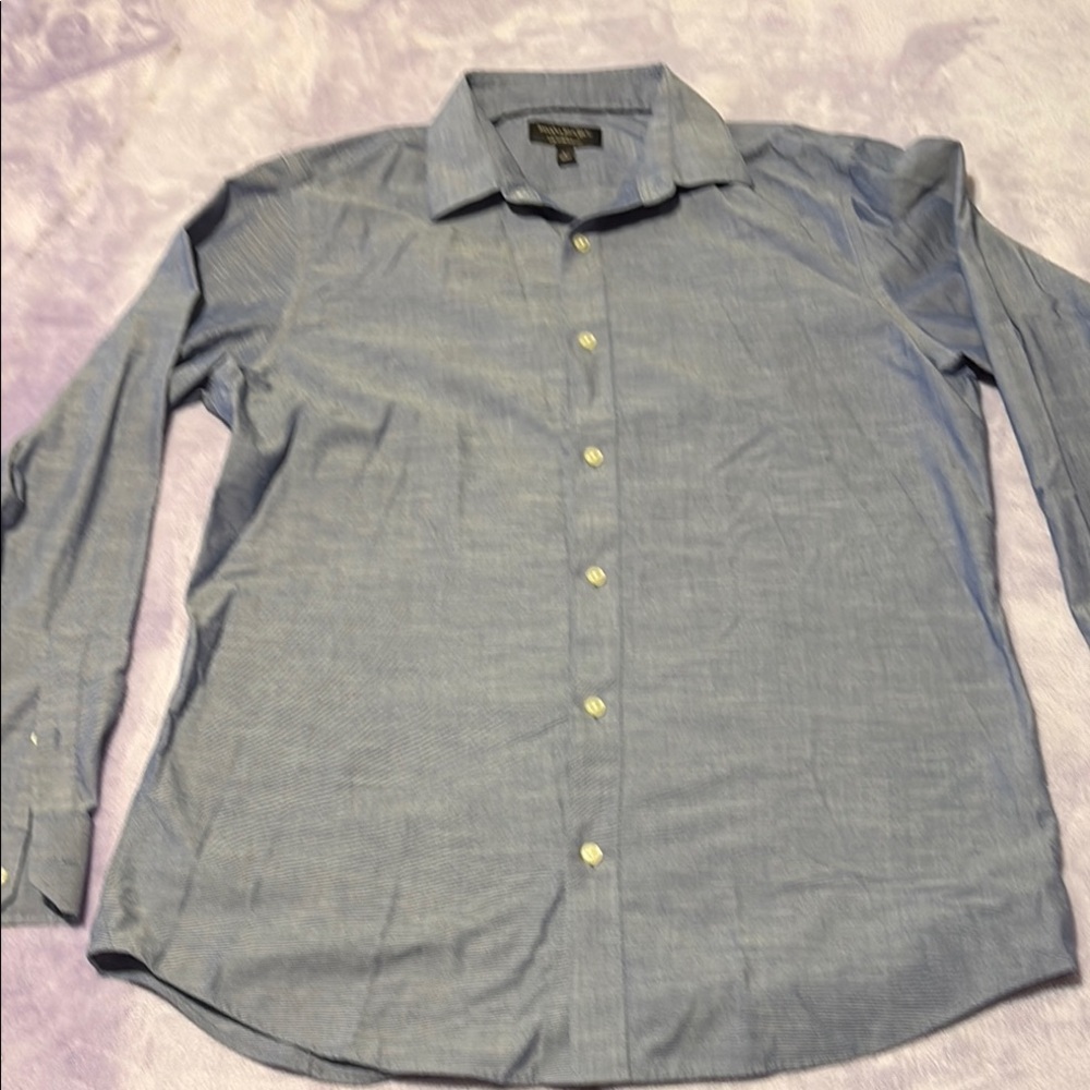 Banana Republic Blue Casual Button Down Shirt Classic Collar